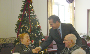 Congressman David Cicilline addressed residents of United Methodist Elder Care on December 19th to discuss issues of importance to them and their quality of life.